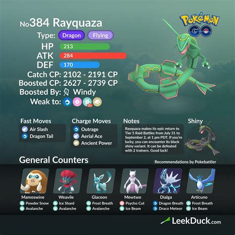 rayquaza moveset
